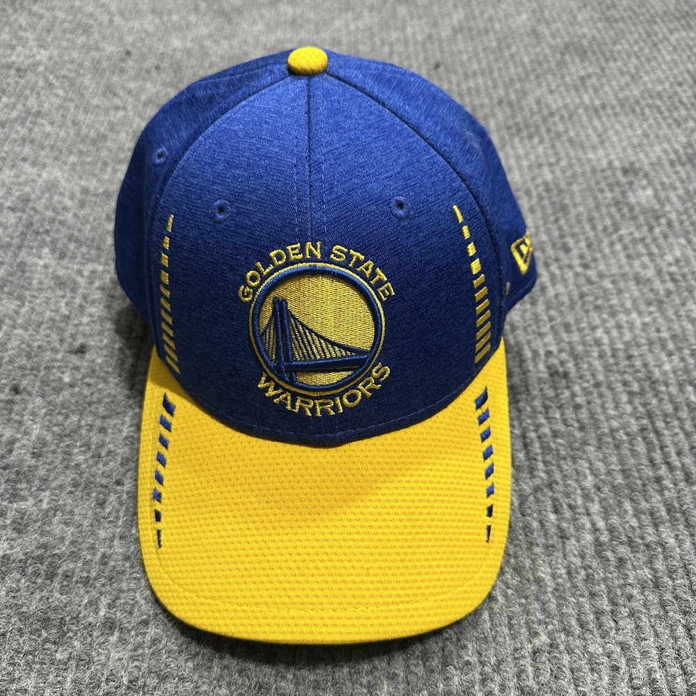 Golden State Warriors Hat Cap Strap Back Blue Yellow NBA Basketball New Era Mens